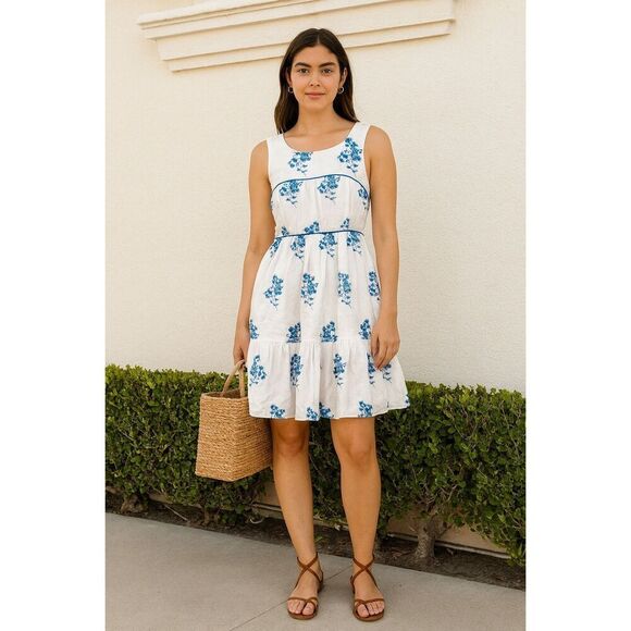 Jacquie the Label Dresses & Skirts - Jacquie the Label Daelyn Embroidered Flare Mini Dress Brunch Summer size S NWT